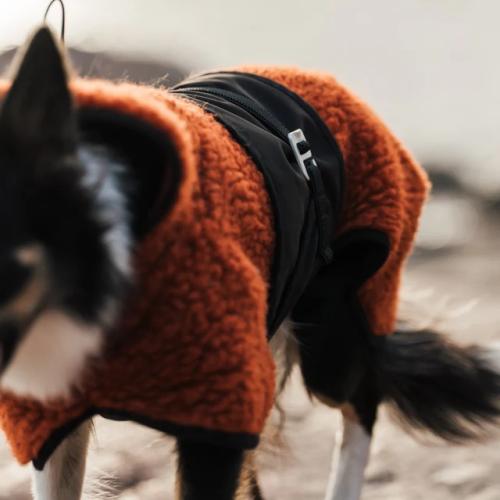 HUNDLANDS  HYBRIDO WOOL COAT  Burnt Orange 80