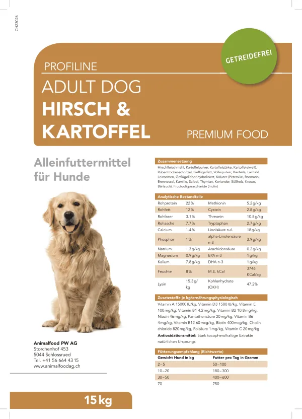 Profiline Hirsch & Kartoffel 1kg