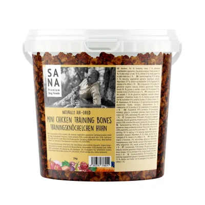 Sana Dog Training Treats, Chicken (1 kg bucket)