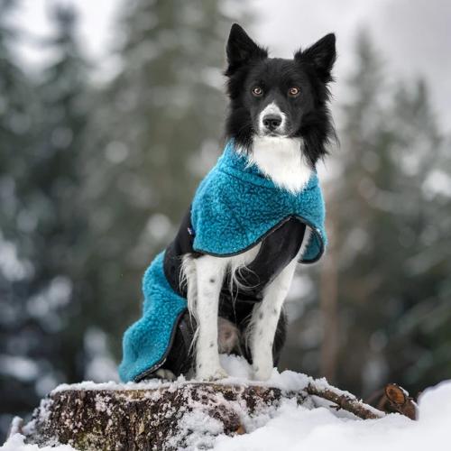 HUNDLANDS  WOOL COAT HYBRIDO Ocean Teal 80