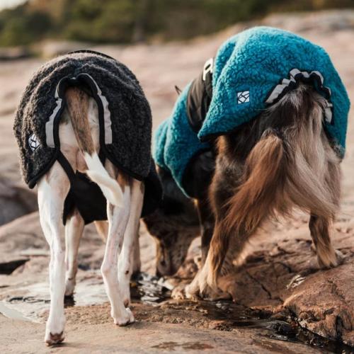 HUNDLANDS  WOOL COAT HYBRIDO Ocean Teal 80