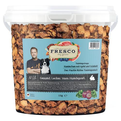 Hundeleckerli Training Drops Kaninchen, Apfel, Grünkohl 1 kg – Martin Rütter
