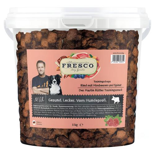 Hundeleckerli Training Drops Rind, Himbeeren, Spinat 1 kg – Martin Rütter