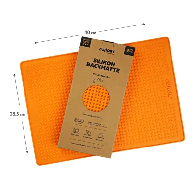 Hunde-Backmatte Halbkugel Micro Ø 0,5 cm orange – Collory