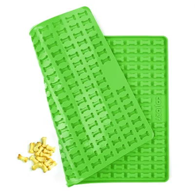 Hunde-Backmatte Knochen Mini 2 cm grün – Collory