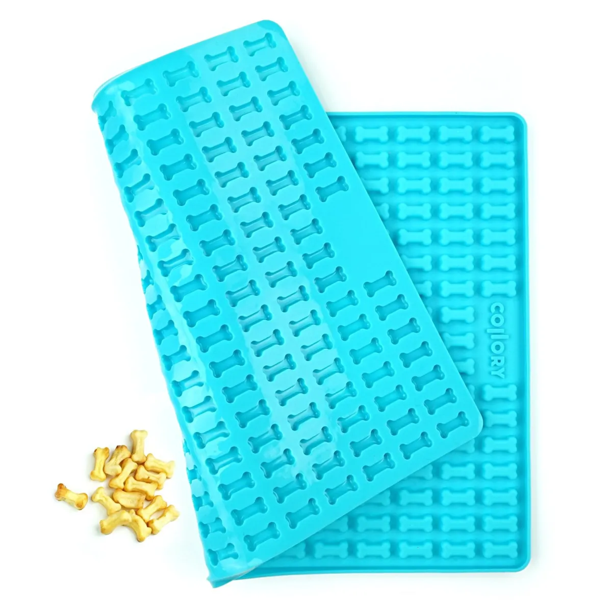 Hunde-Backmatte Knochen Gross 7 cm türkis – Collory