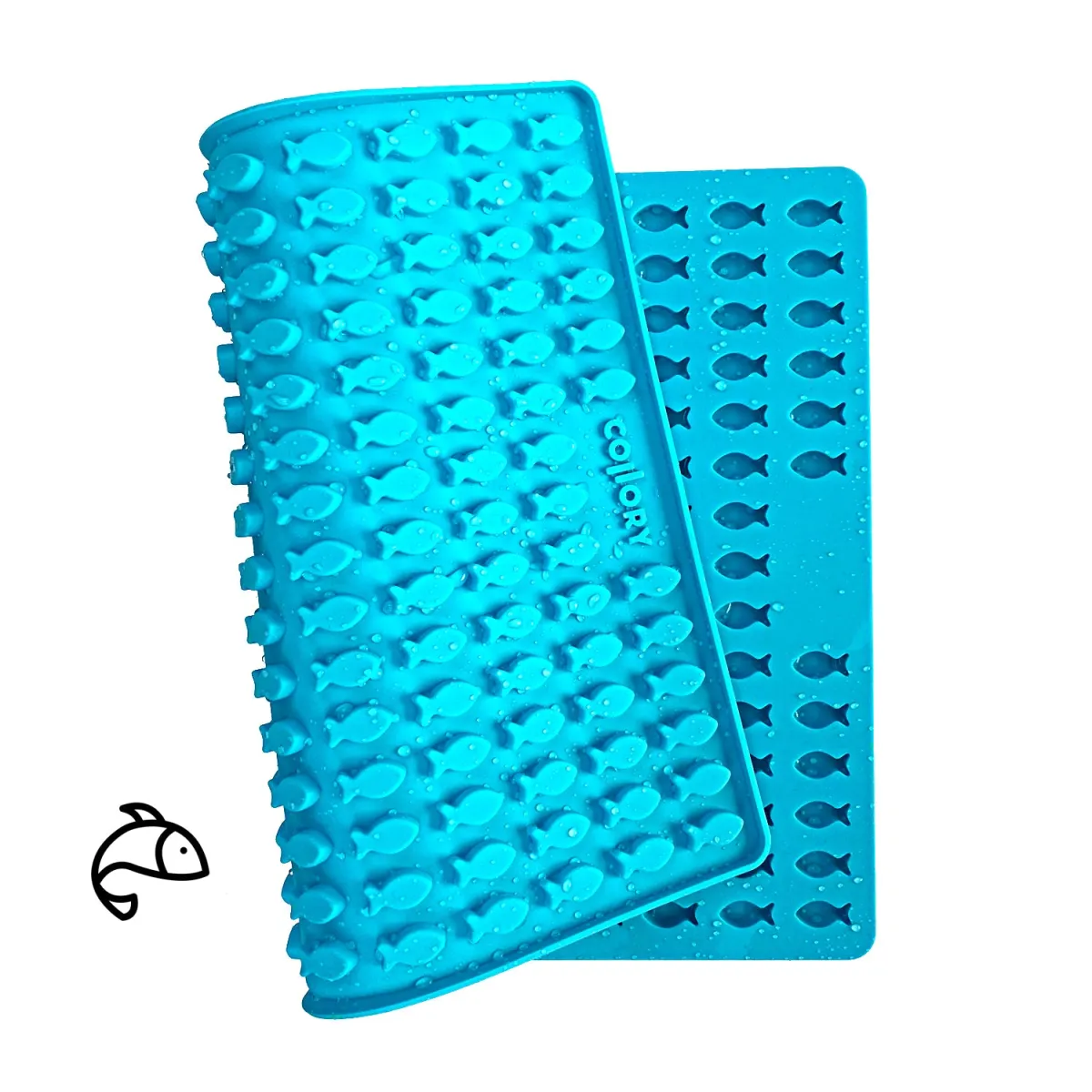Hunde-Backmatte Fisch lila – Collory