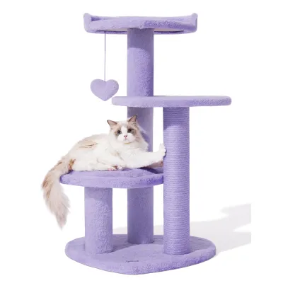 Kratzbaum Heartpurrple, 68 × 56 × H102 cm