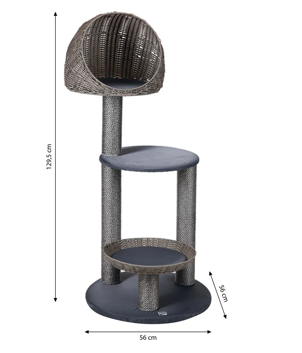 KarlieOutdoor Kratzbaum II Ri × y, grau, 56 × 129,5cm