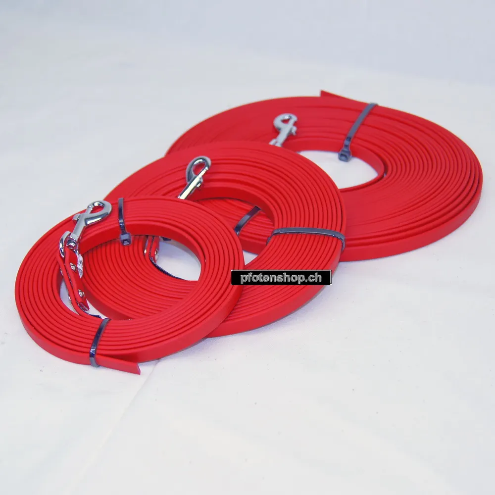 Biothane Schleppleine rot – 9 mm/10 m