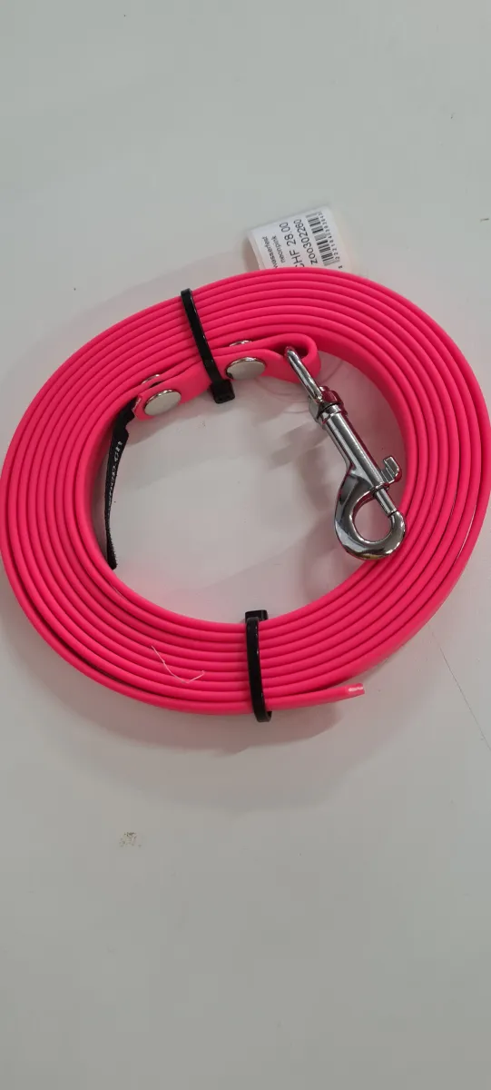 Biothane Schleppleine 3m neonpink 13mm wasserfest