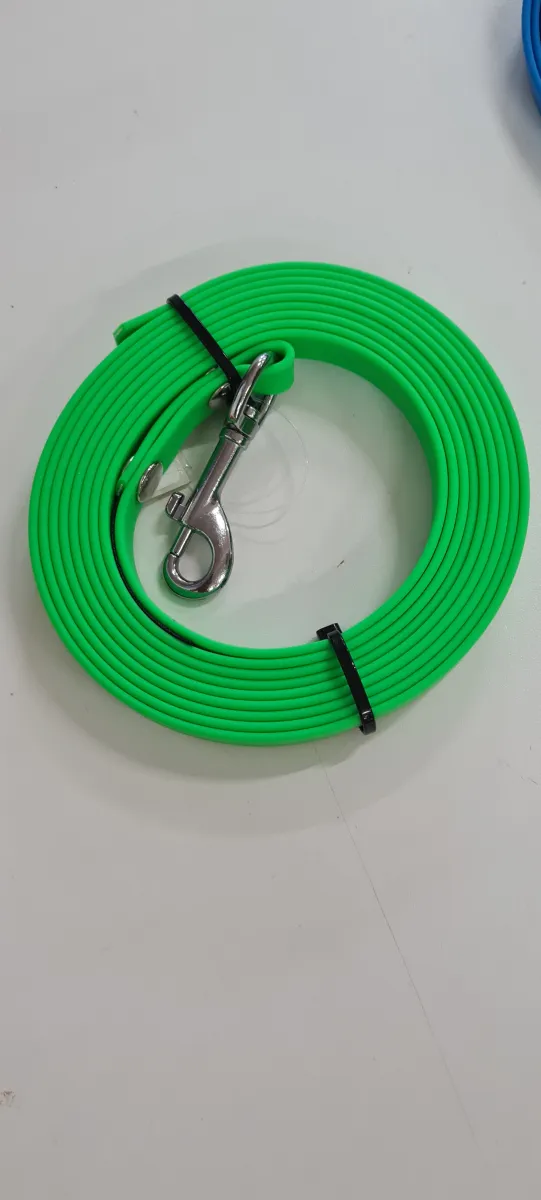 Biothane Schleppleine 3m neongrün 13mm wasserfest