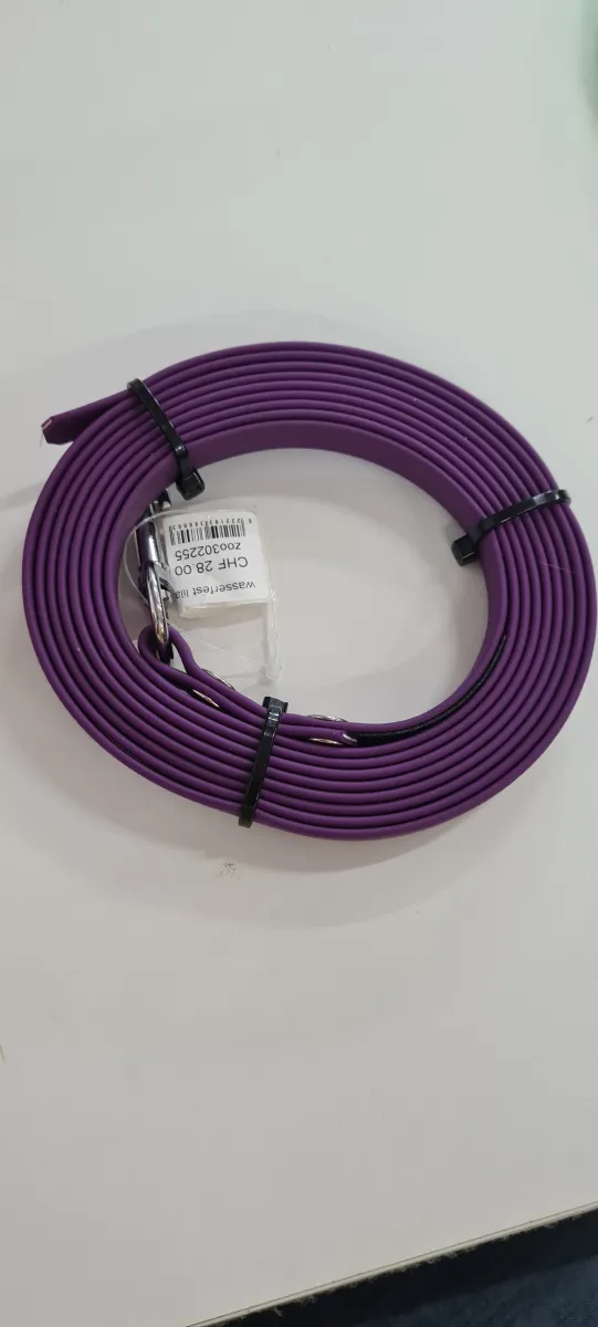 Biothane Schleppleine 3m lila 13mm wasserfest