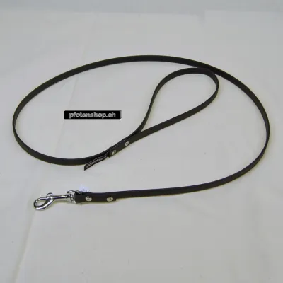 Stadtleine Biothan reflektierend 1.2m mit Handschlaufe, wasserfest schwarz reflex, 20mm/1.2m,