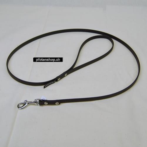 Stadtleine Biothan reflektierend 1.2m mit Handschlaufe, wasserfest neongelb reflex, 25mm/1.2m,