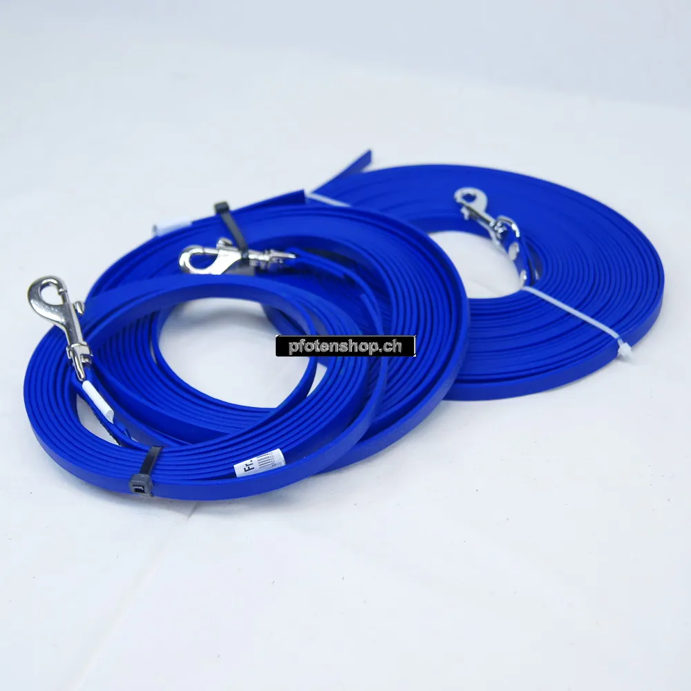 Biothane Schleppleine blau – 1–10 m / 9–19 mm
