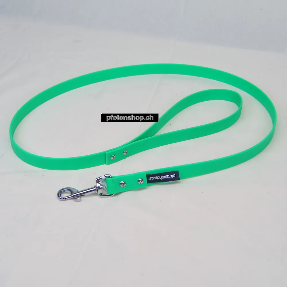 Biothane Stadtleine neongrün – 1,2 m / 10–25 mm