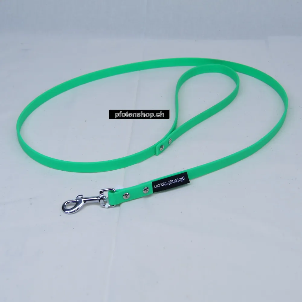 Biothane Stadtleine neongrün – 1,2 m / 10–25 mm