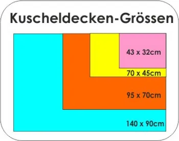 Relaxdecke 4-lagig, mint, hellviolett regenbogen wolken, 140x90cm