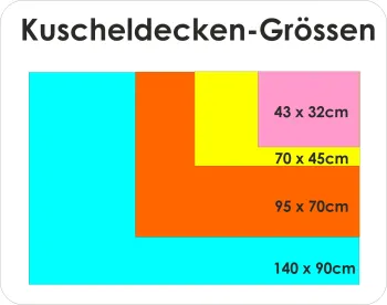 Kuscheldecke 3-lagig, rot, kuh kuhflecken schwarz weiss, 140x90cm