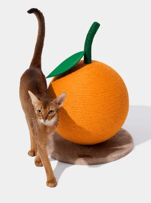 Kratzsäule Tangerine, 33 × 33 × H 43 cm