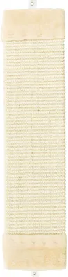 TRI × IE Kratzbrett mit Plüsch beige 62 cm für Katzen