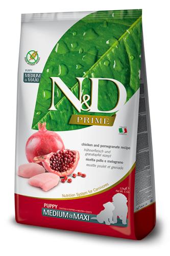 N&D Prime canine, Chicken &Pomegranate Puppy Medium &Maxi, 12.00 kg