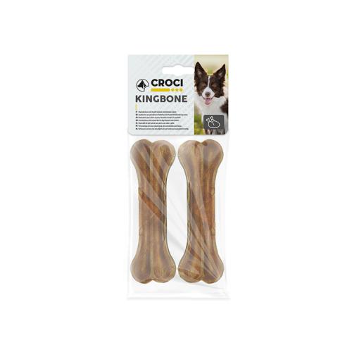 Hundeknochen aus Rindsleder - King Bone Multipiece – 2 / 60 g / 12 CM – Croci