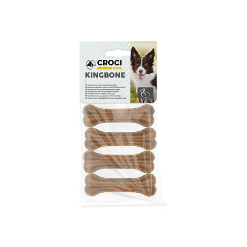 Hundeknochen aus Rindsleder - King Bone Multipiece – 4 / 25 g / 8 CM – Croci