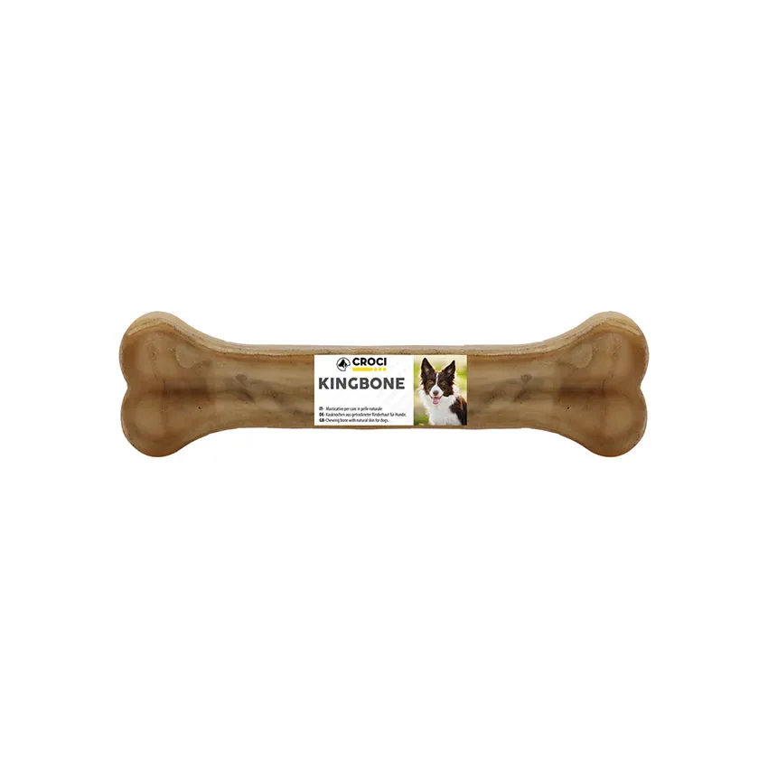 Hundeknochen aus Rindsleder - King Bone Single – 13 CM / 60 g – Croci