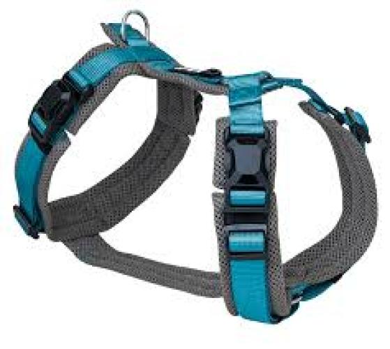 Petlando MAGNETECH Hundegeschirr XS Petrol-Anthrazit verstellbar