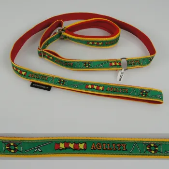 Agilityleine mit Borte und Neopren – 2.5cm, 25cm / HS-Band,