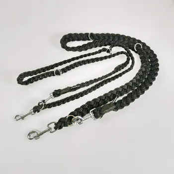 Leine gefl. 6mm, 3er, 6er, 1.6m - 2 – 2.0m / 3er