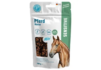 Hundesnack Softsnack Sensitive Pferd, Mini Würfel, 100 g – Petlando
