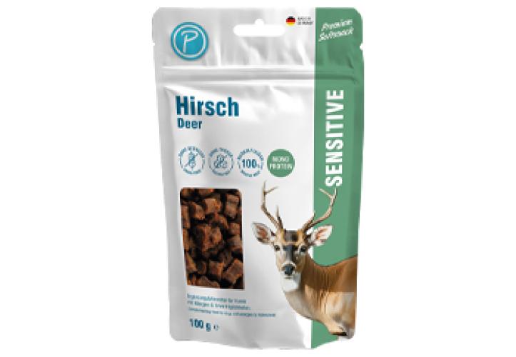 Hundesnack Softsnack Sensitive Hirsch, Maxi Würfel, 100 g – Petlando