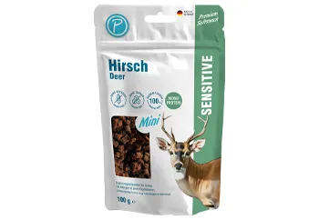 Hundesnack Softsnack Sensitive Hirsch, Mini Würfel, 100 g – Petlando
