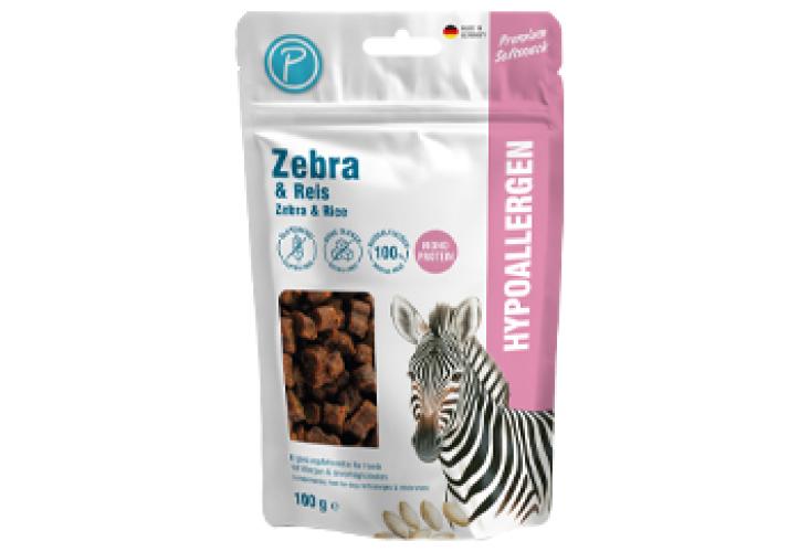 Hundesnack Softsnack Hypoallergen Zebra, Maxi Würfel, 100 g – Petlando