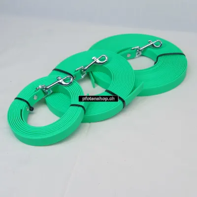 Biothane Schleppleine grün – 1–10 m / 9–19 mm