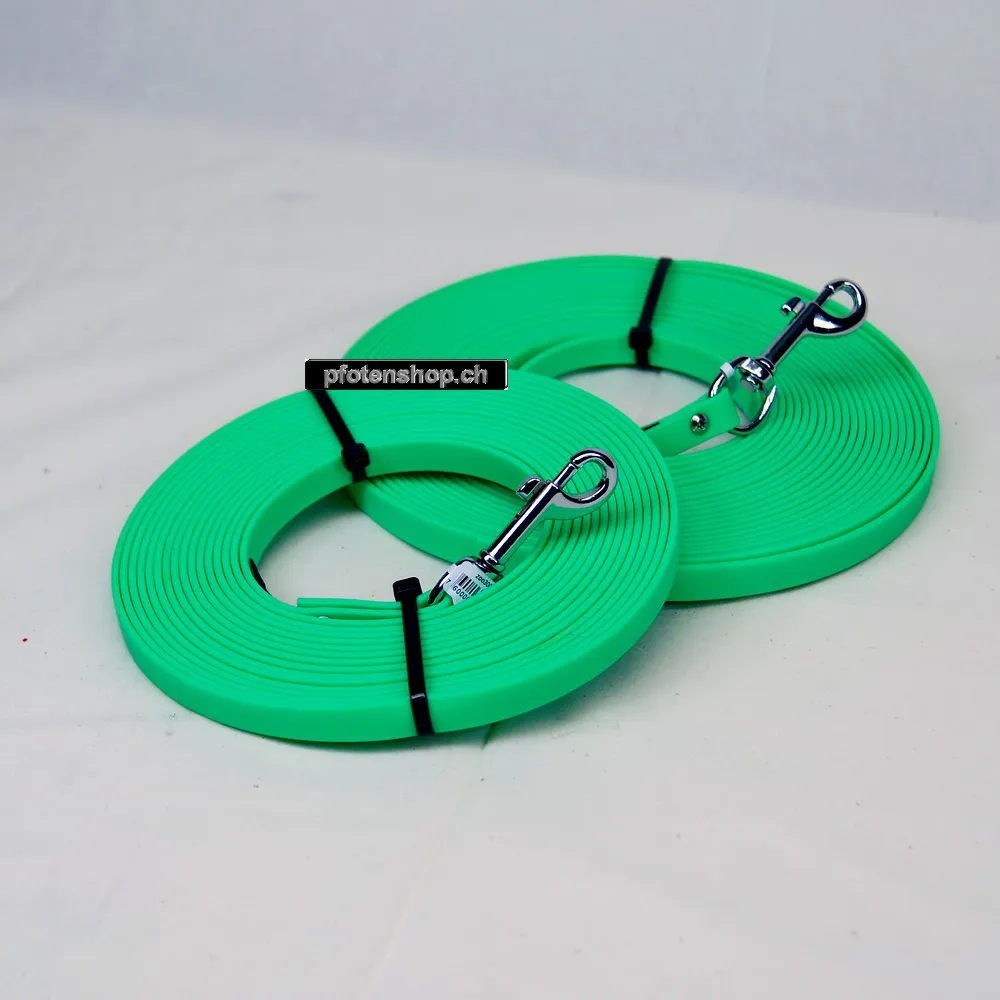 Biothane Schleppleine grün – 1–10 m / 9–19 mm