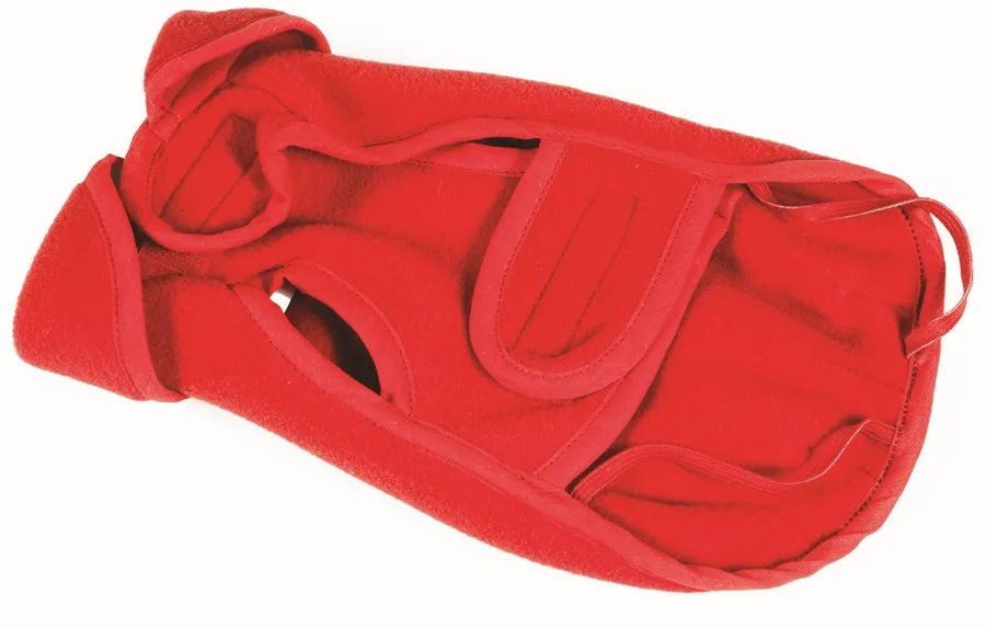 Fashion Dog Antipilling Fleece-Hundemantel Rot Grösse 51