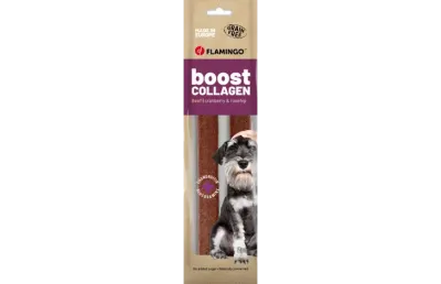 Flamingo Boost Wurst mit Rind & Kollagen Hundesnack 200 g