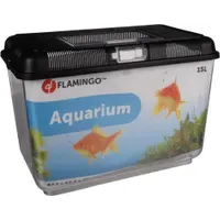 Flamingo Aquarium Goldie Schwarz 16 l Transportbehälter