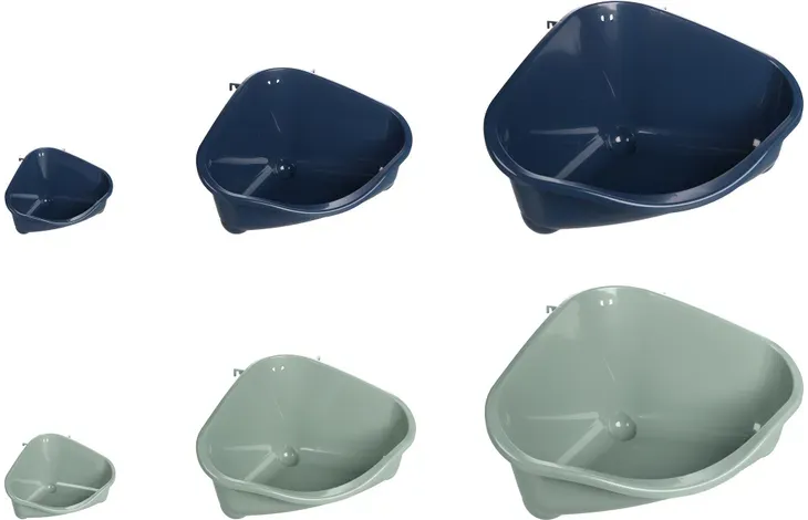 Flamingo Nagetiertoilette Kapi Eckmodell Mehrere Farben 35,5 × 24,5 × 18,5 cm