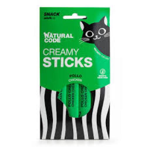 Natural Code Cat Snack Creamy Sticks Chicken 4 × 14 g