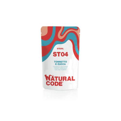 Natural Code ST04 Thunfisch & Kürbis Pouch 70 g für sterilisierte Katzen