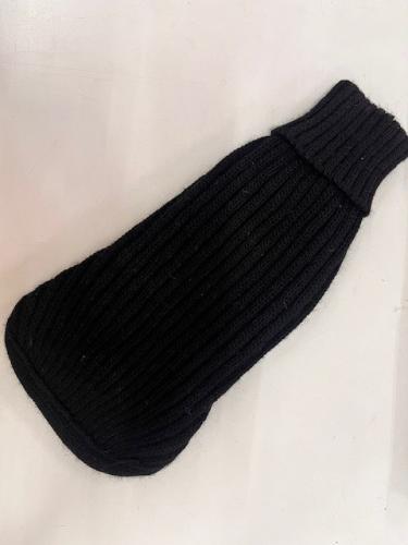 Hundepullover Schwarz Wolle & Acryl - Grösse 24 - Fashion Dog