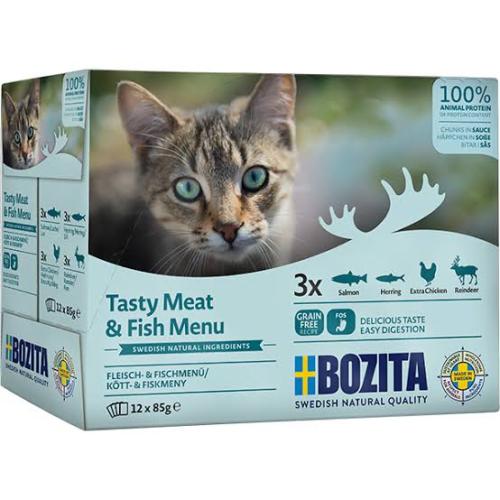 Bozita Pouch HiG Multibox Fleisch- & Fisch-Menü,