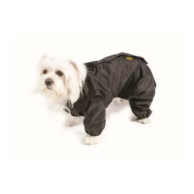 Wasserdichter Anzug ungefüttert aus Nylon grün – Grösse 60 – Fashion Dog - Regenanzug für Hunde