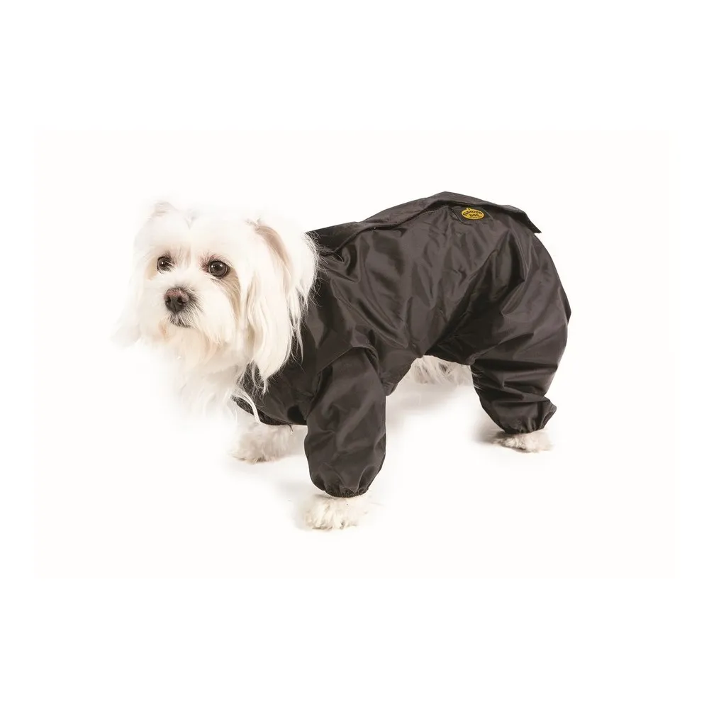 Wasserdichter Anzug ungefüttert aus Nylon grün – Grösse 60 – Fashion Dog - Regenanzug für Hunde