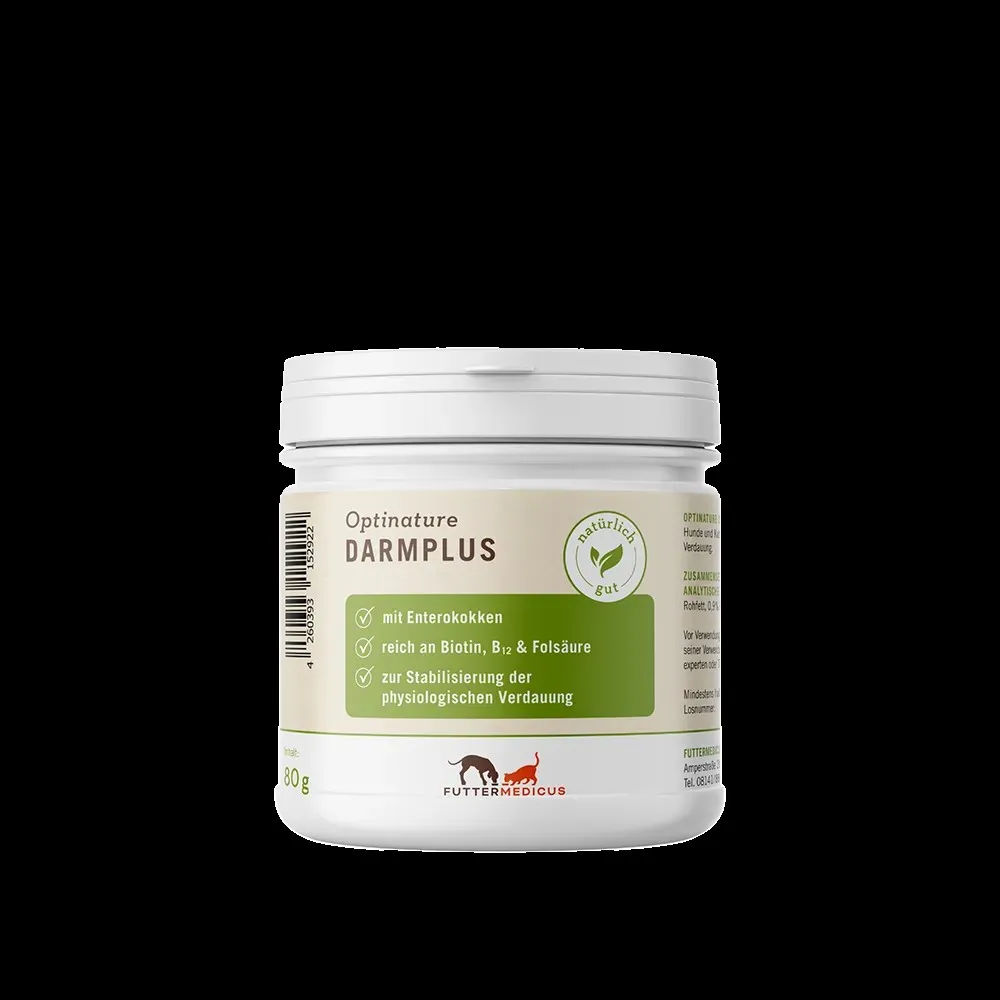 Futtermedicus Optinature DarmPlus 80 g Ergänzungsfutter Hund
